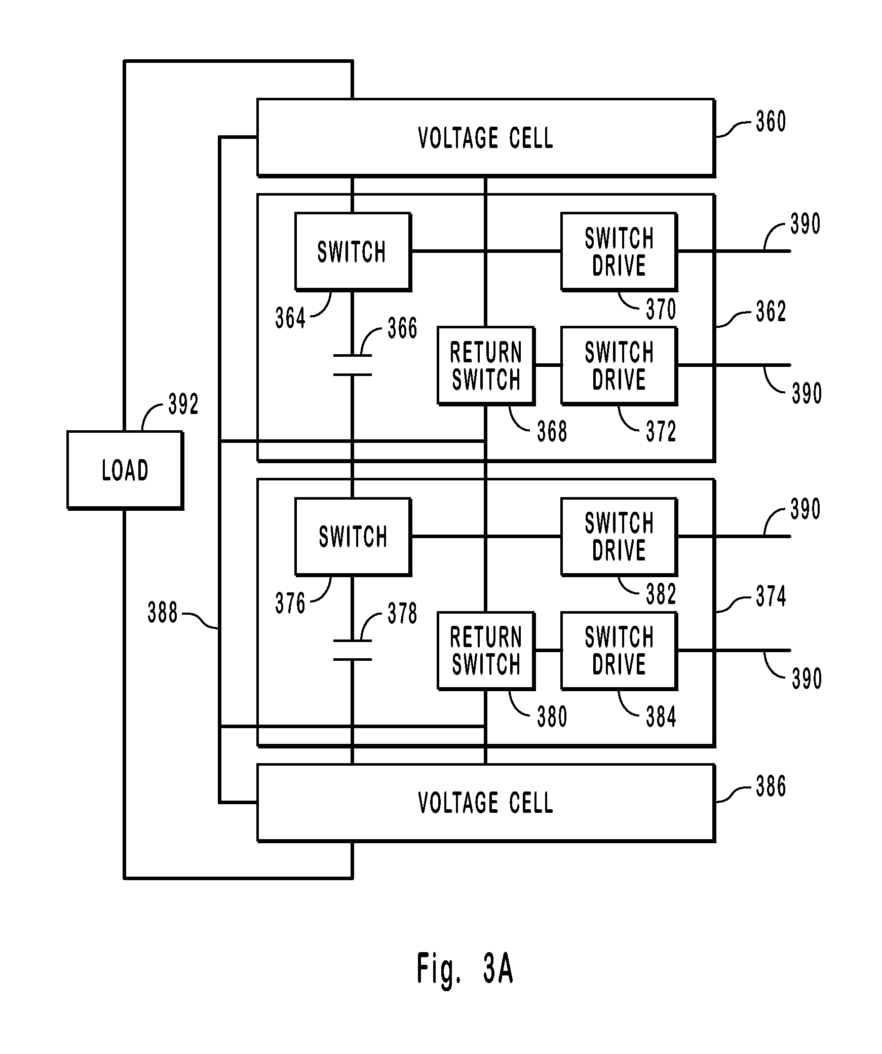 High voltage pulsed power supply using solid state switches with voltage cell isolation