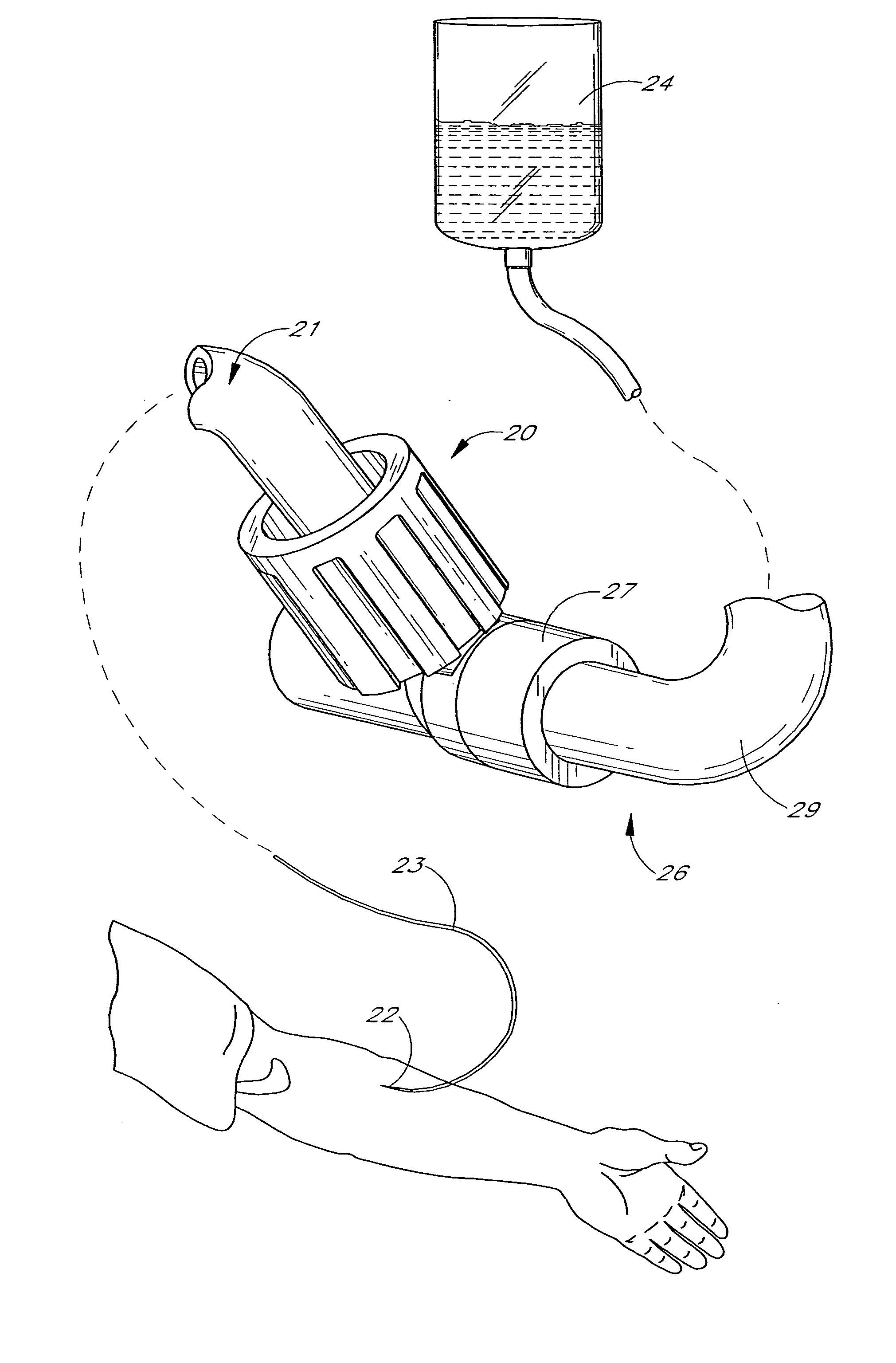 Medical valve with positive flow characteristics