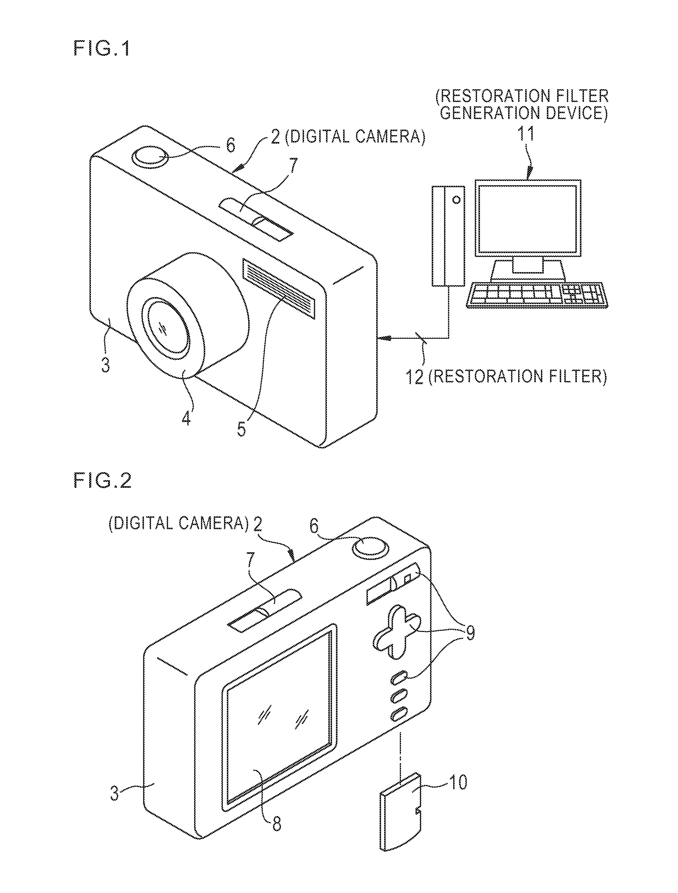 Restoration filter generation device and method, image processing device and method, imaging device, and non-transitory computer-readable medium