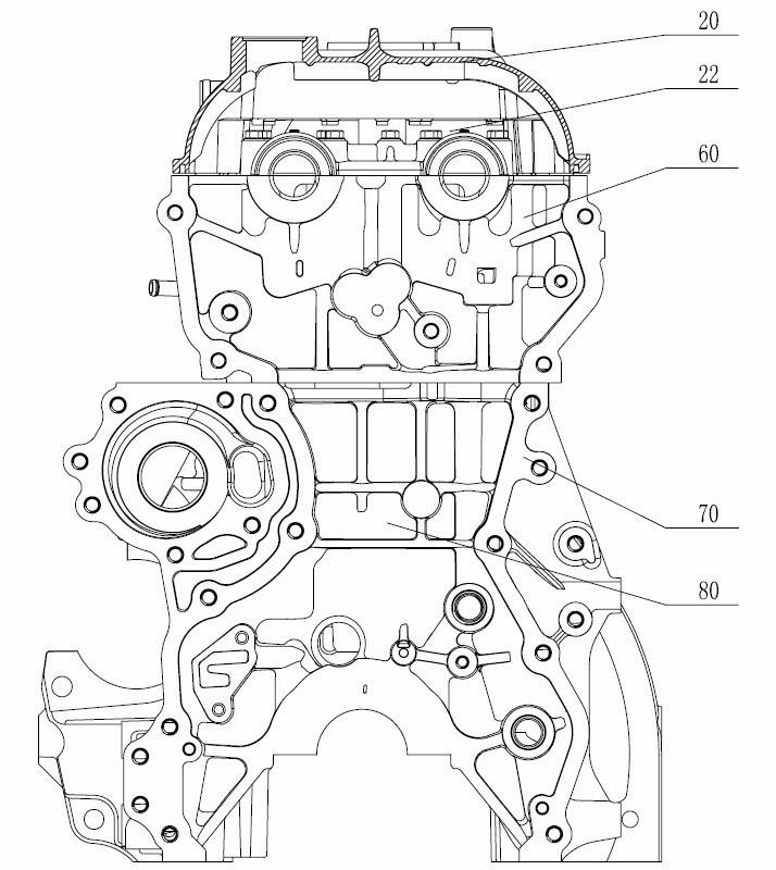 Forced ventilation system of engine crankcase