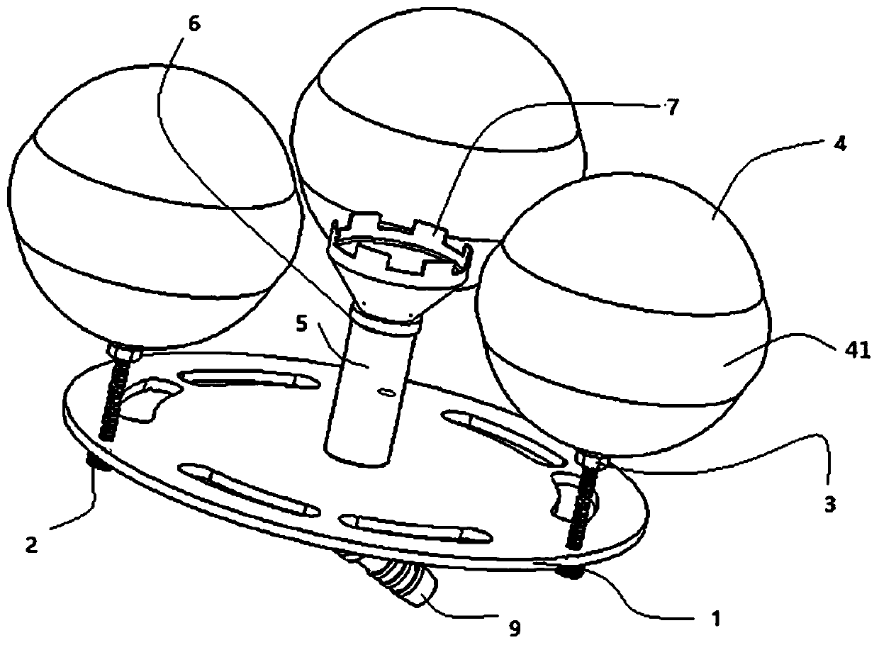 Liquid absorbing floating ball device for oil-water separation