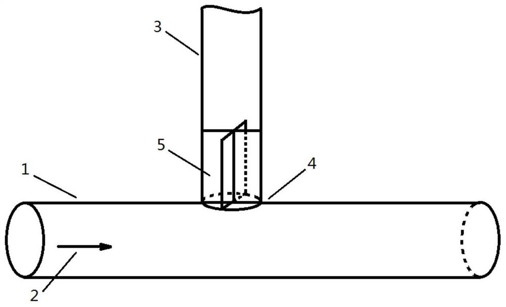 Device for avoiding piping system vibration caused by vortex shedding