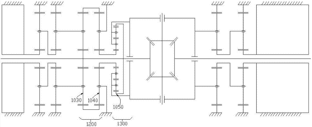 Electric differential mechanism with directed torque distribution function