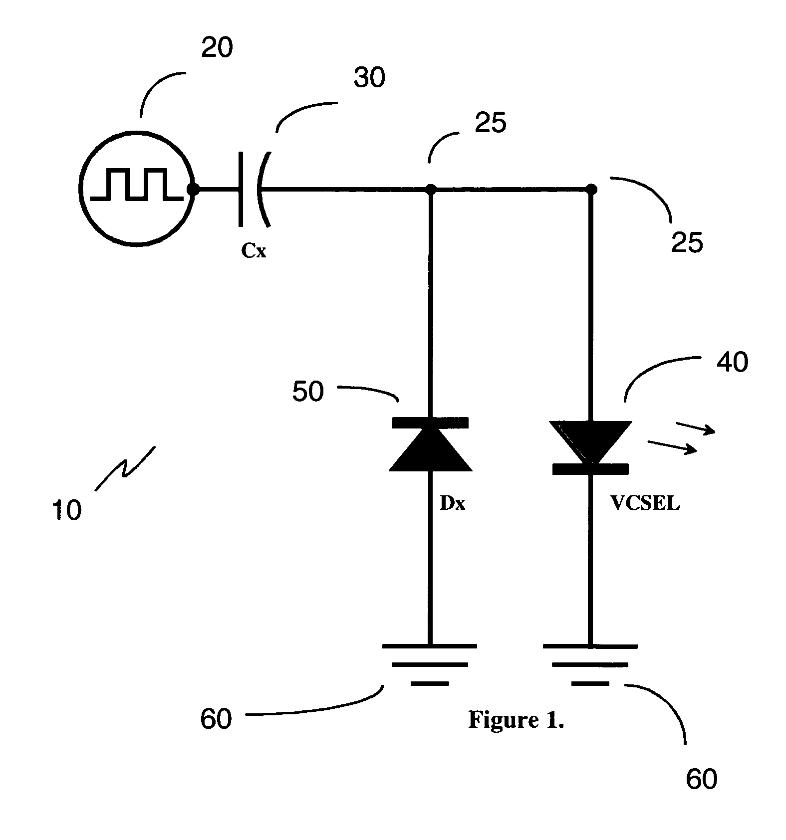 Low power optical interconnect driver circuit