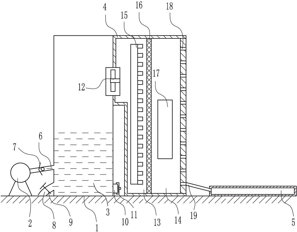 Heating device for warm-keeping room for animal husbandry in winter