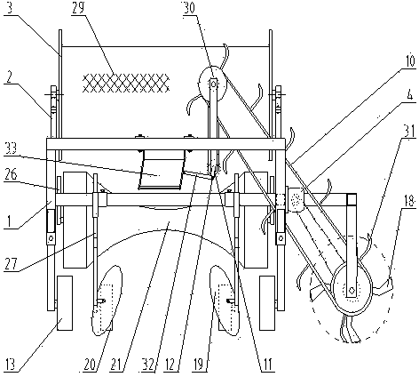 Blueberry and blackcurrant overwintering soil covering machine