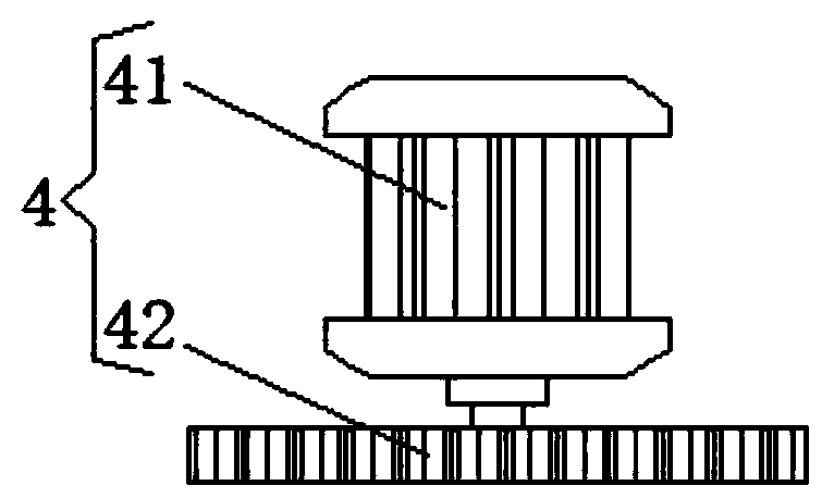 A landing gear for a snowy aircraft