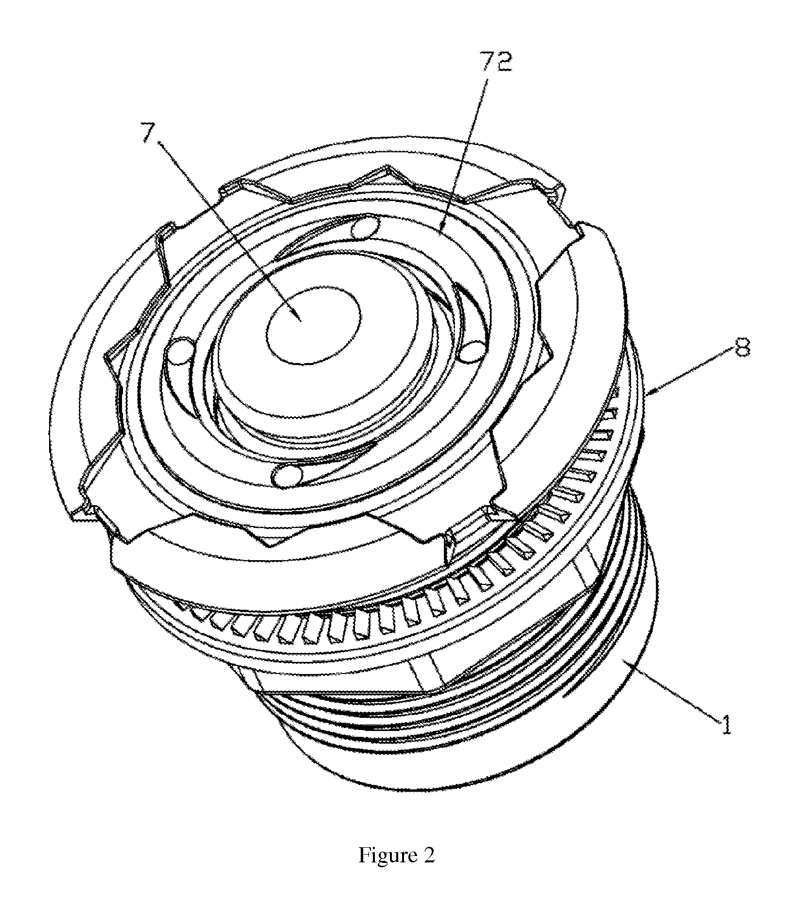 Electromagnetic massage device for bathtub or pool