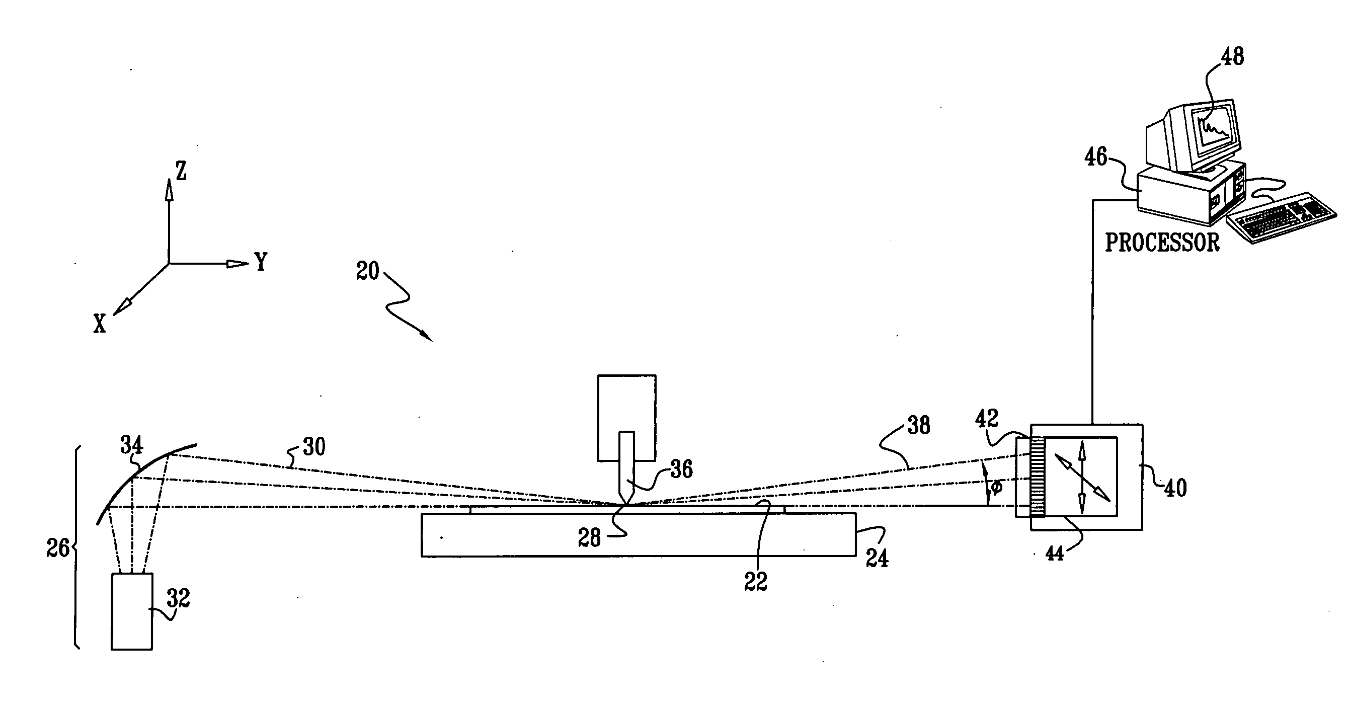 Calibration of X-ray reflectometry system