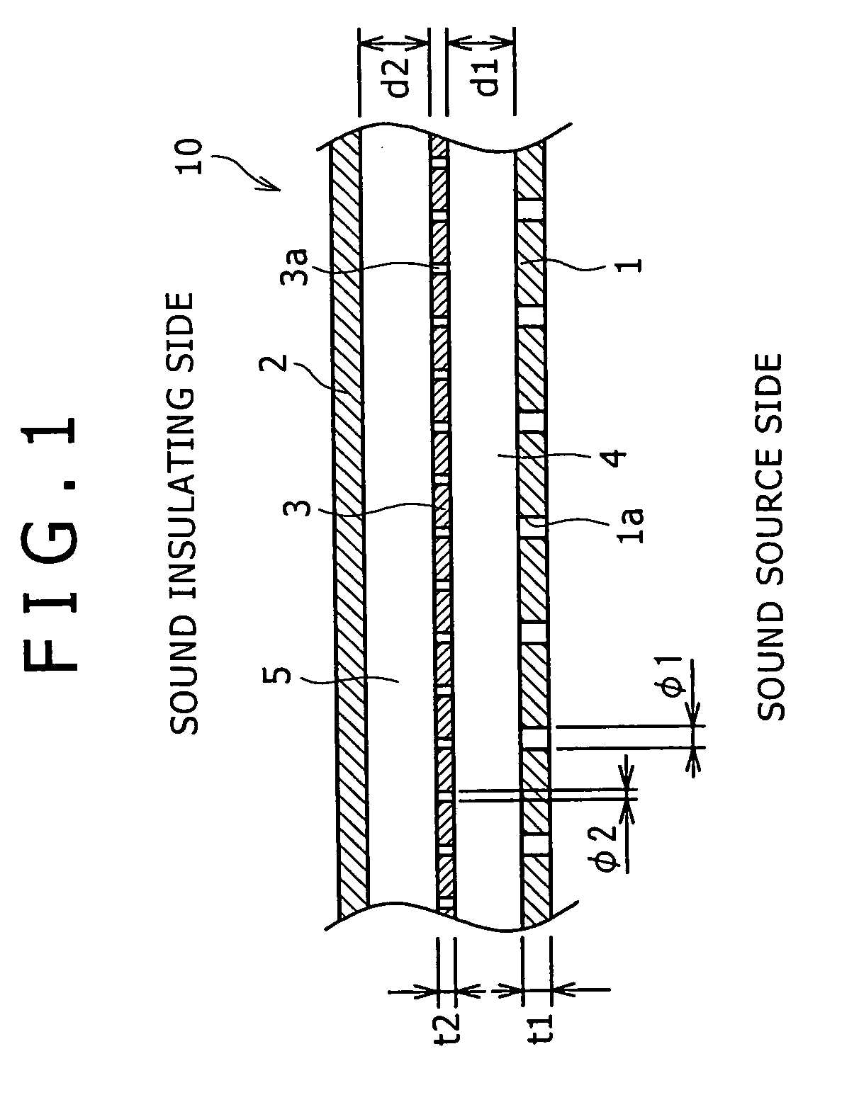 Porous sound absorbing structure