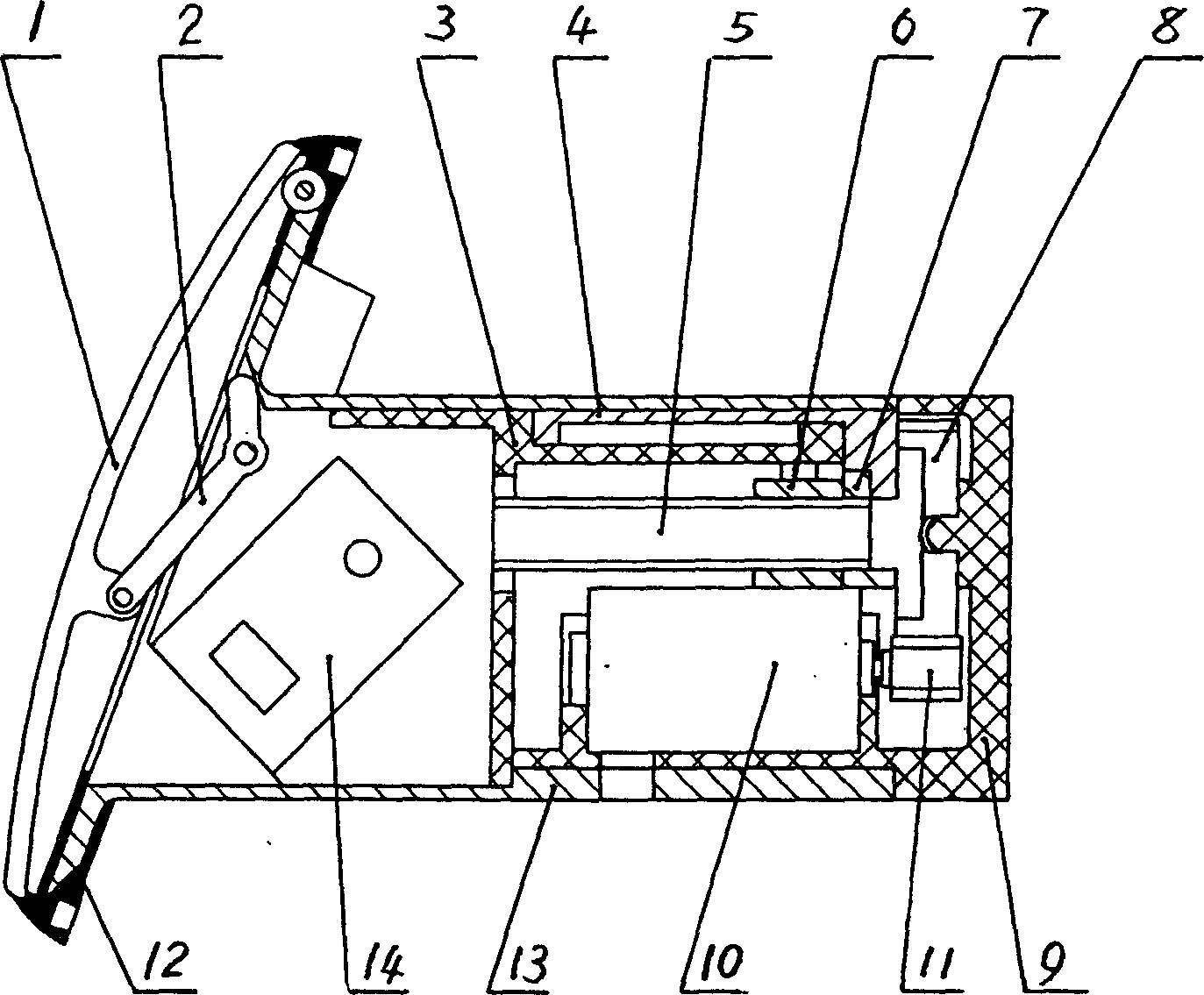 Pick-up head actuating unit for reversion