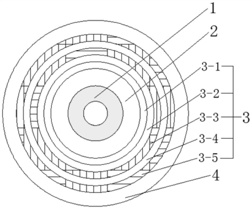 Coaxial communication cable with high electromagnetic shielding effectiveness and preparation method thereof