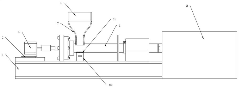 Feeding device of injection molding machine