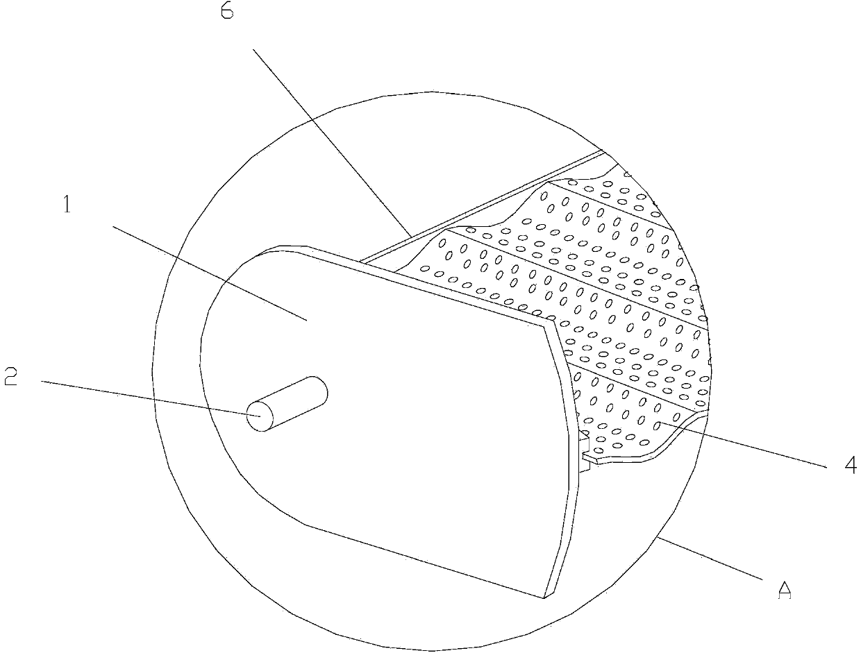 Conveying chain plate of vegetable drying machine