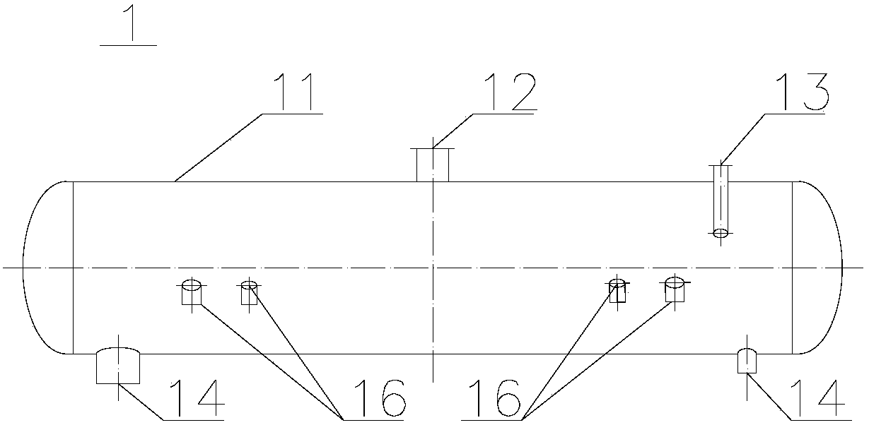 Thermal phosphoric acid waste heat utilization device with steam superheater