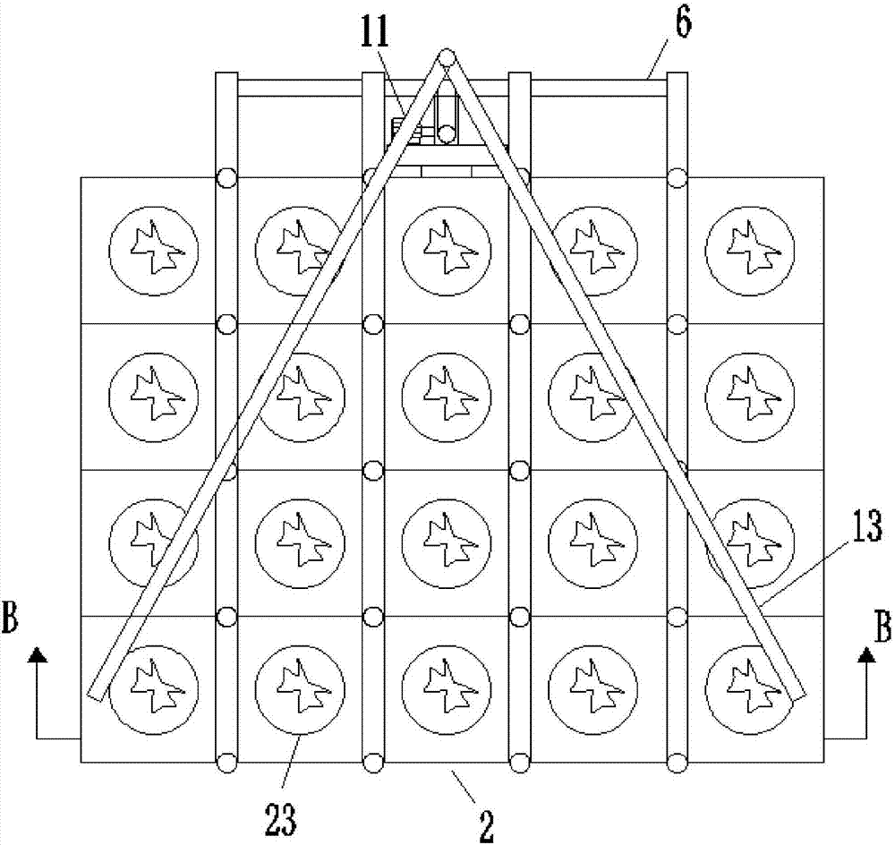 Vegetation ecological concrete pressing plate type slope protection structure and construction method