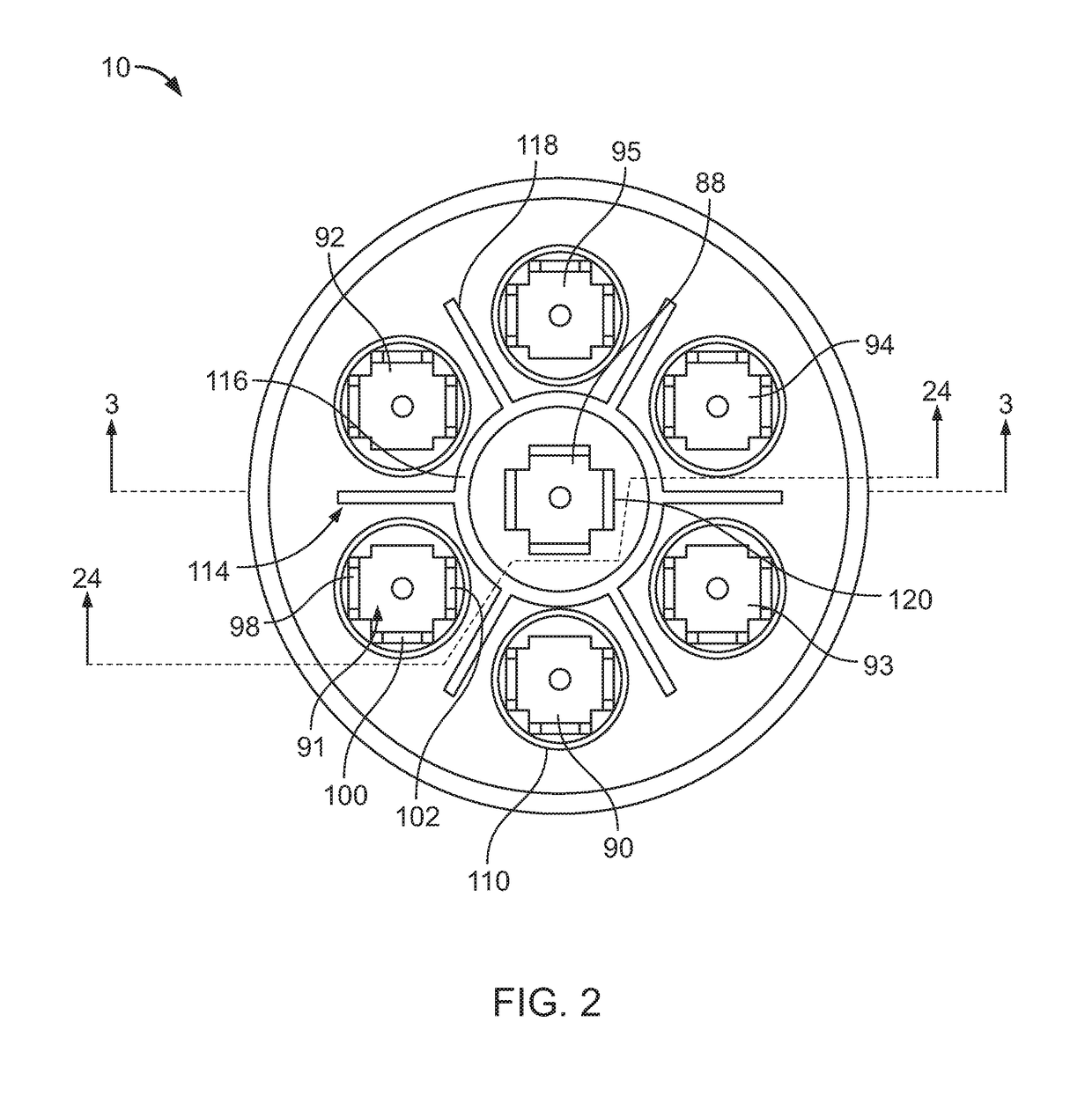 Capacitor with multiple elements for multiple replacement applications