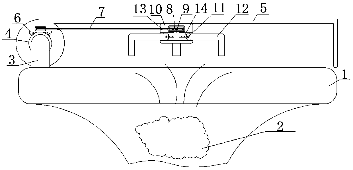 Train toilet bowl capable of cleaning an old paper pad without touching