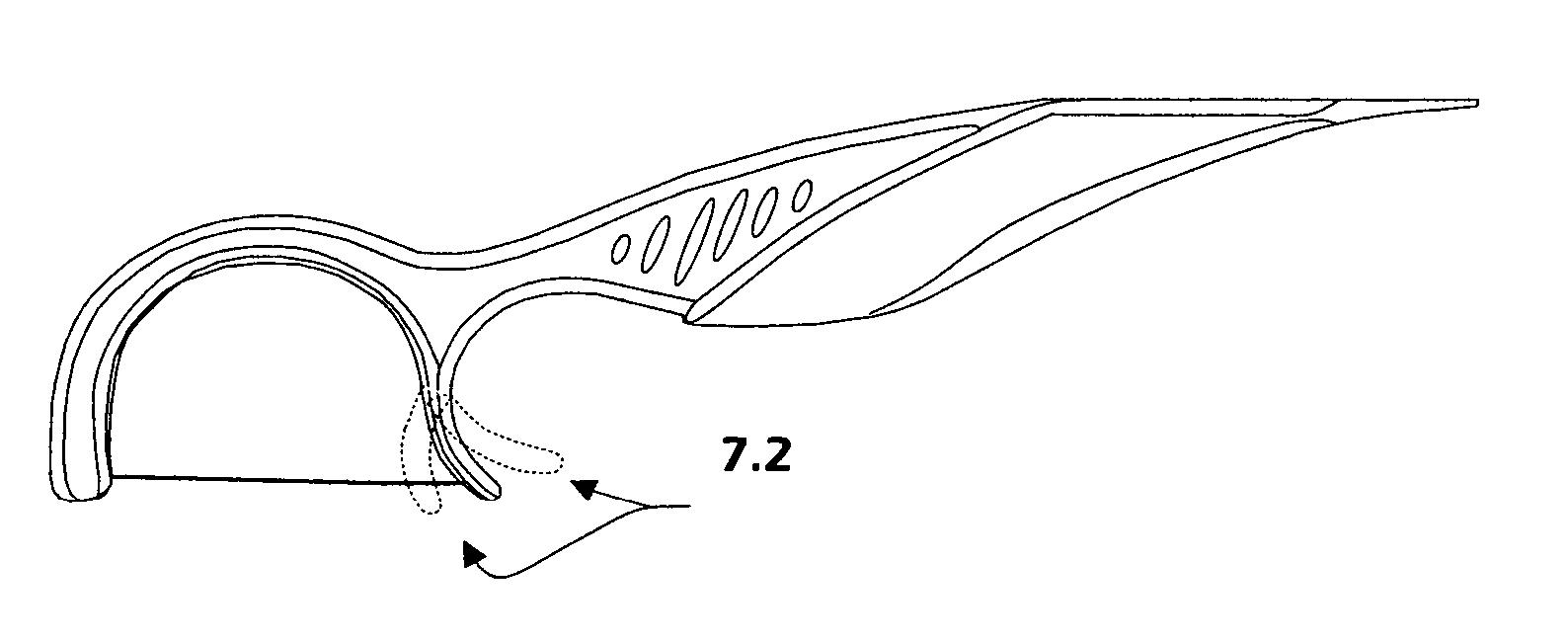 Orthodonthic flossing device