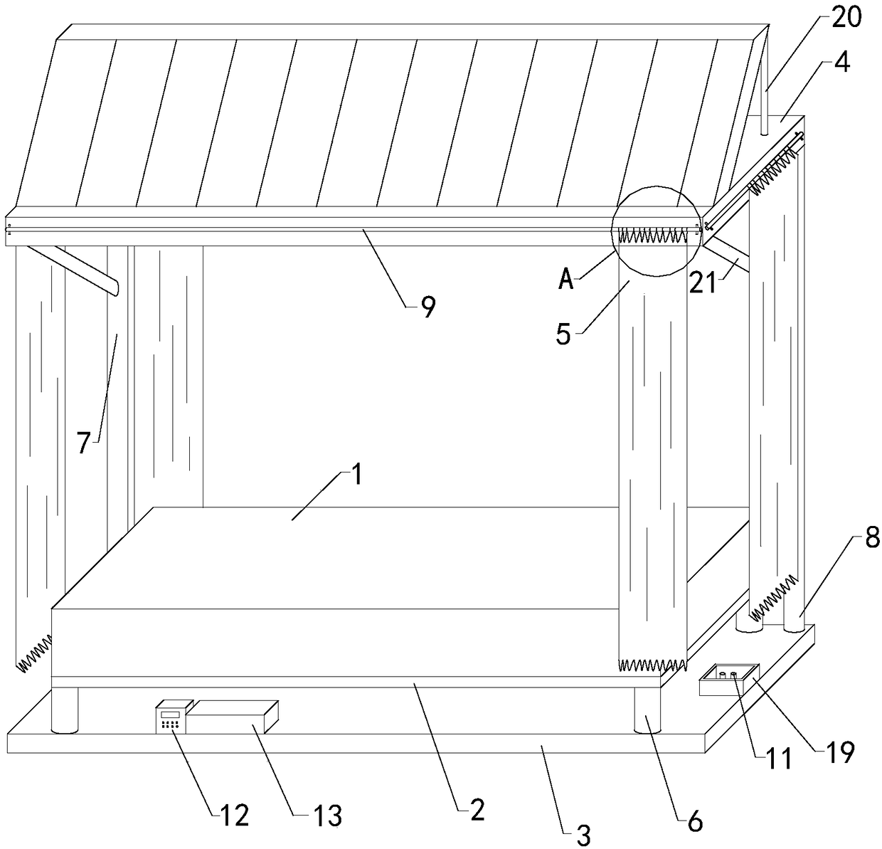 Shading noise-reduction self-generation clock pillow