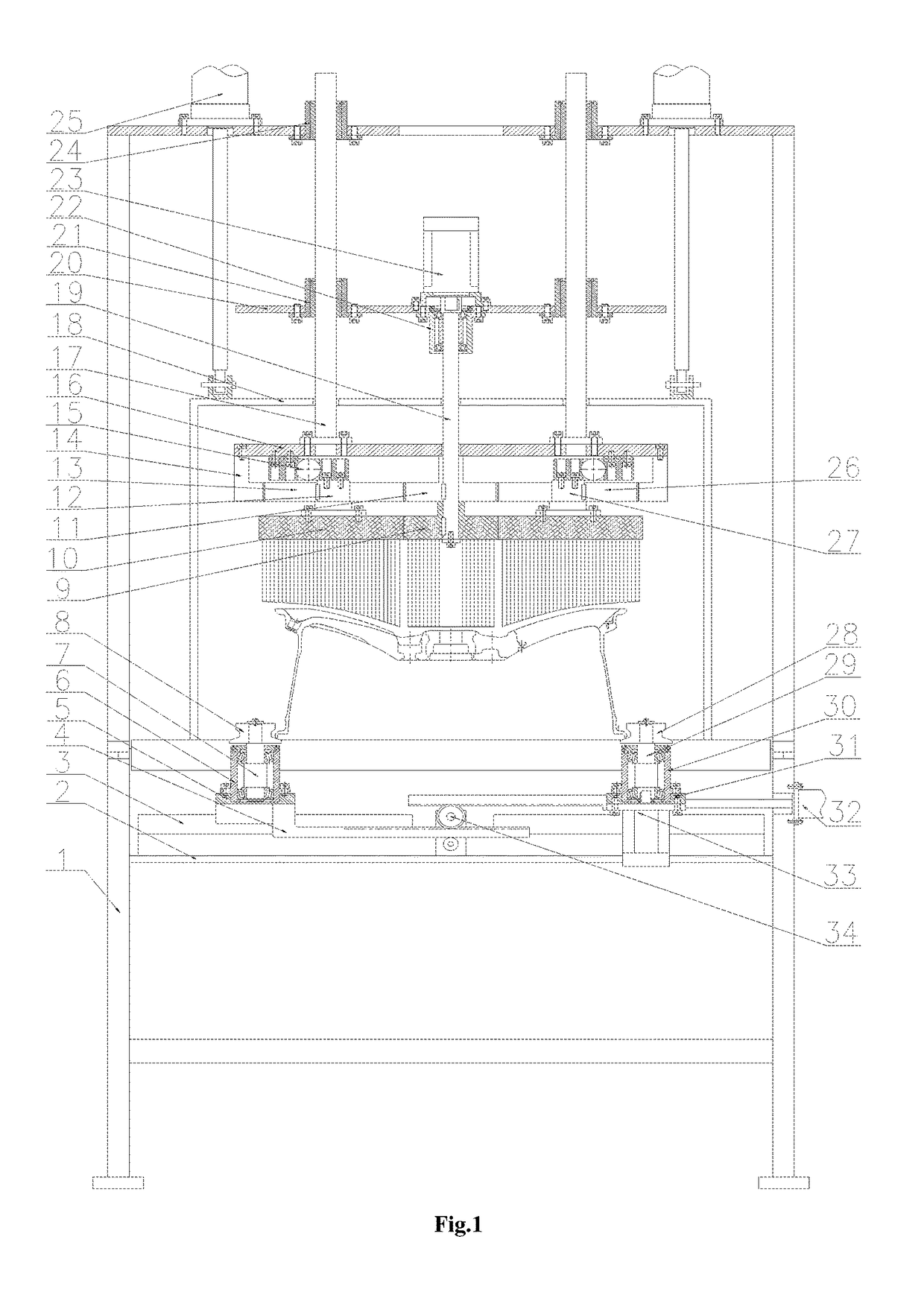 Device for Burring Front Face of Wheel