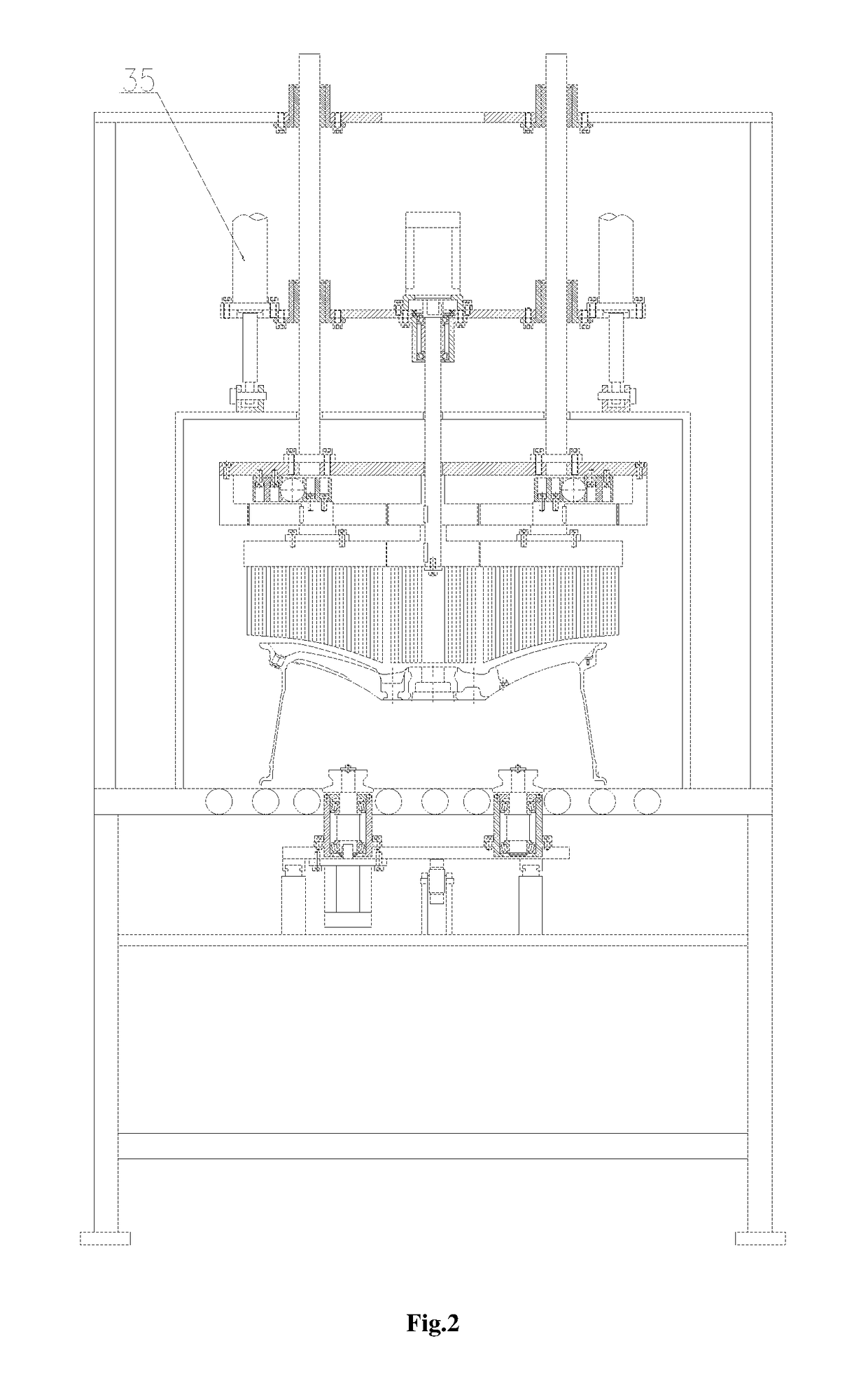 Device for Burring Front Face of Wheel