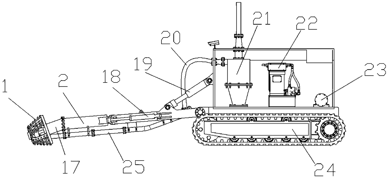 Seafloor natural gas hydrate mining system and method