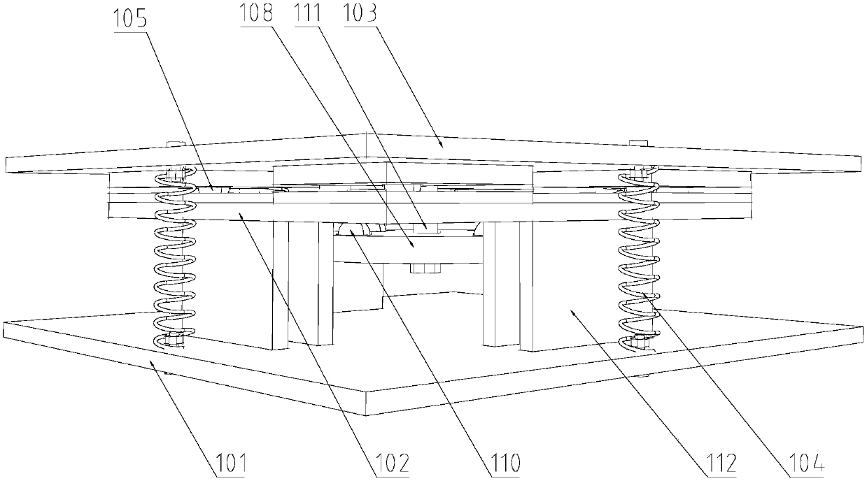 Demonstration device simulating seismic insulation of building