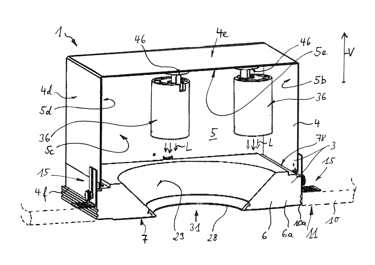 Lighting arrangement and method for constructing a lighting arrangement