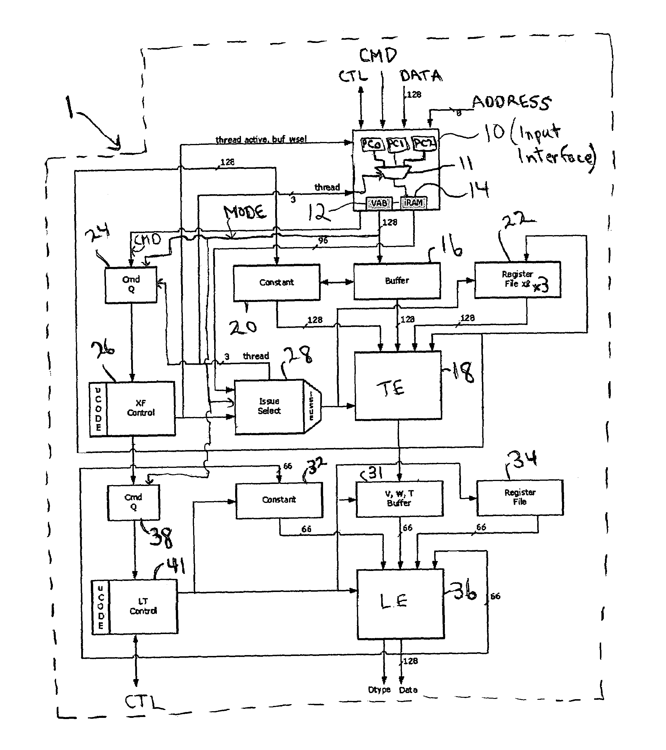 Method and system for programmable pipelined graphics processing with branching instructions