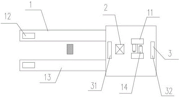 Control method of storing and taking trays for magnetic stripe guide type vehicle