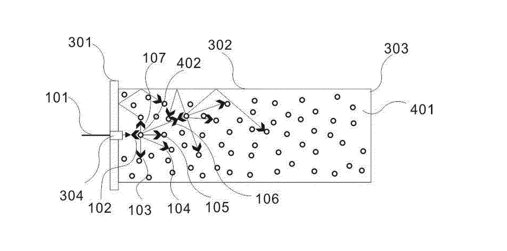 Speckle reduction apparatus based on mie scattering and perturbation drive