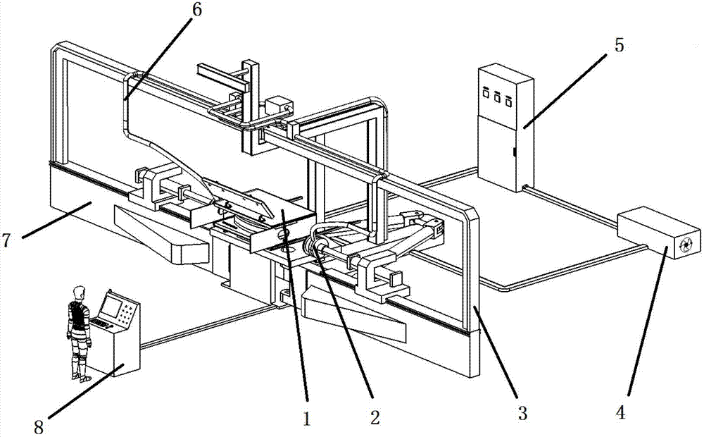 Compound molding tool system for hot stretch bending and creep deformation of section bar and application method of compound molding tool system