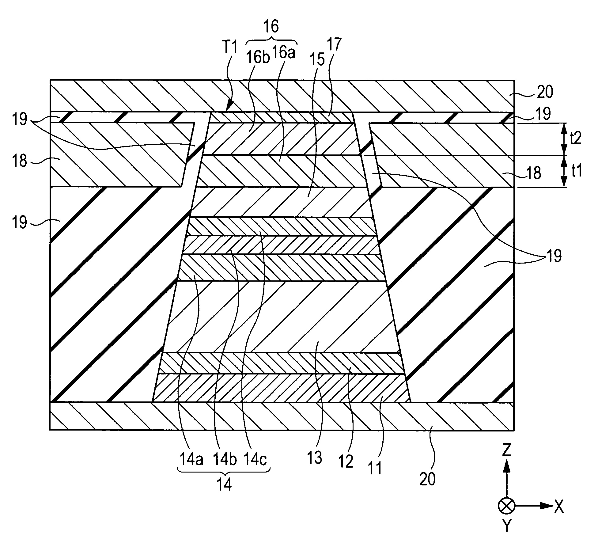 Magnetic sensing element including laminated film composed of half-metal and NiFe alloy as free layer