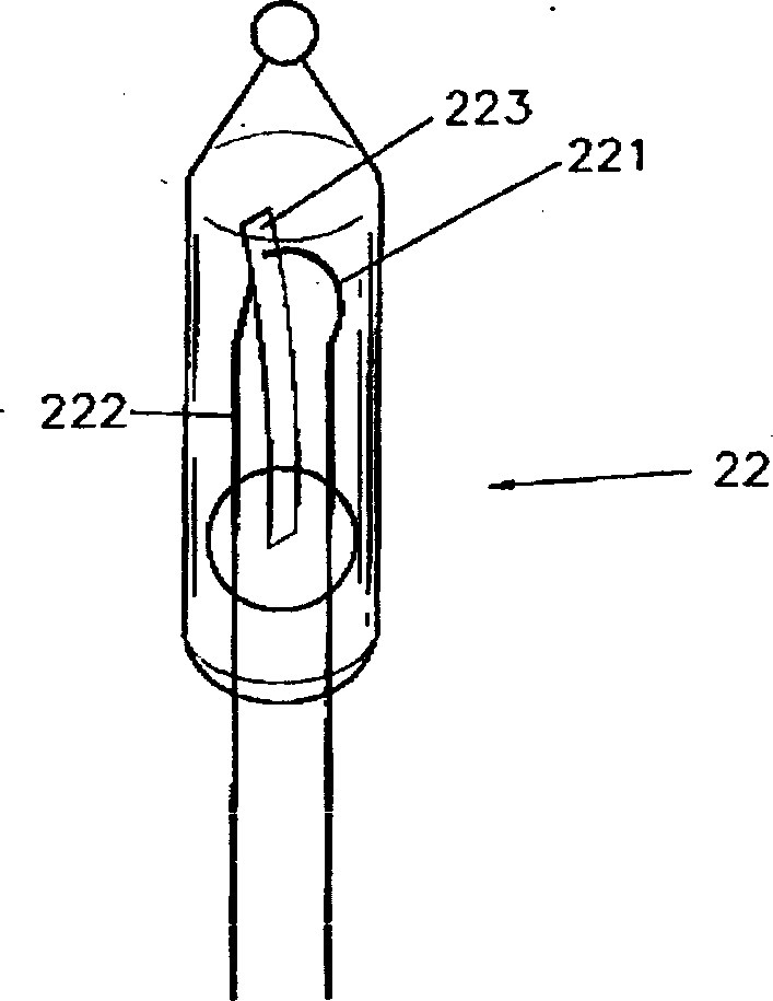 Controllable electronic bulb for multi-line lamp string