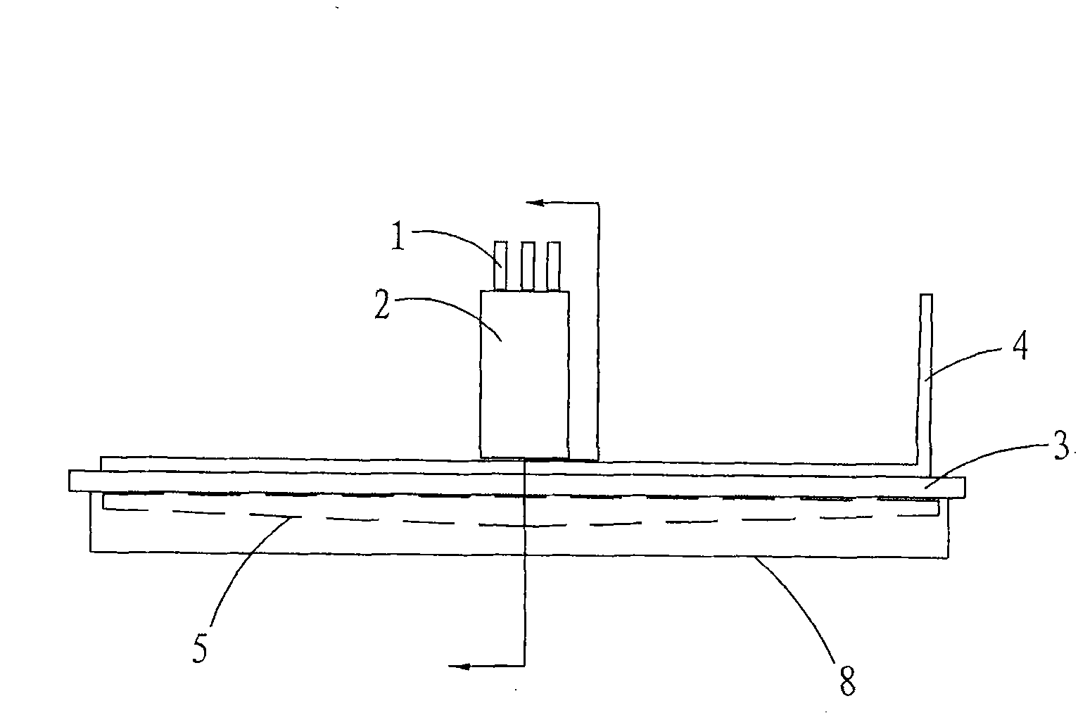 Nozzle system capable of continuously evening chemical vapour deposition of large area