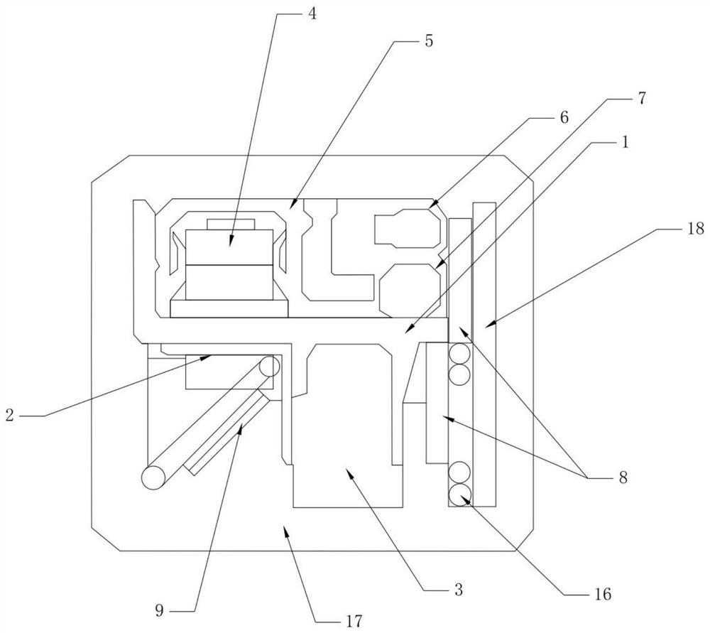 Prefabricated module for constructing deformation joint and deformation joint waterproof construction method