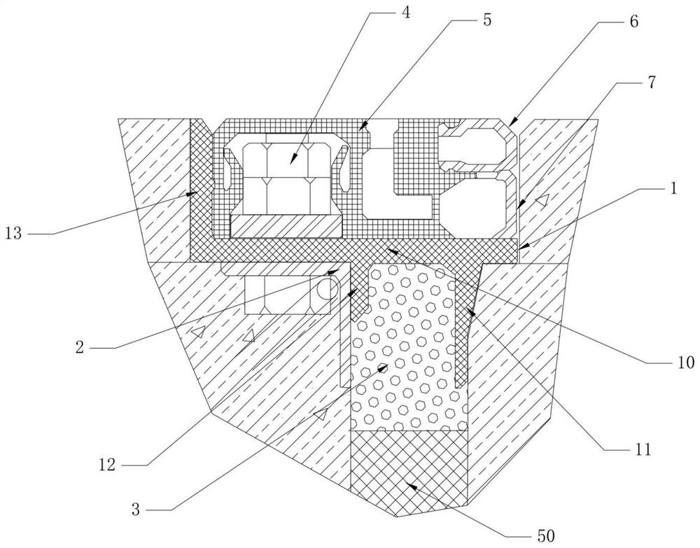 Prefabricated module for constructing deformation joint and deformation joint waterproof construction method