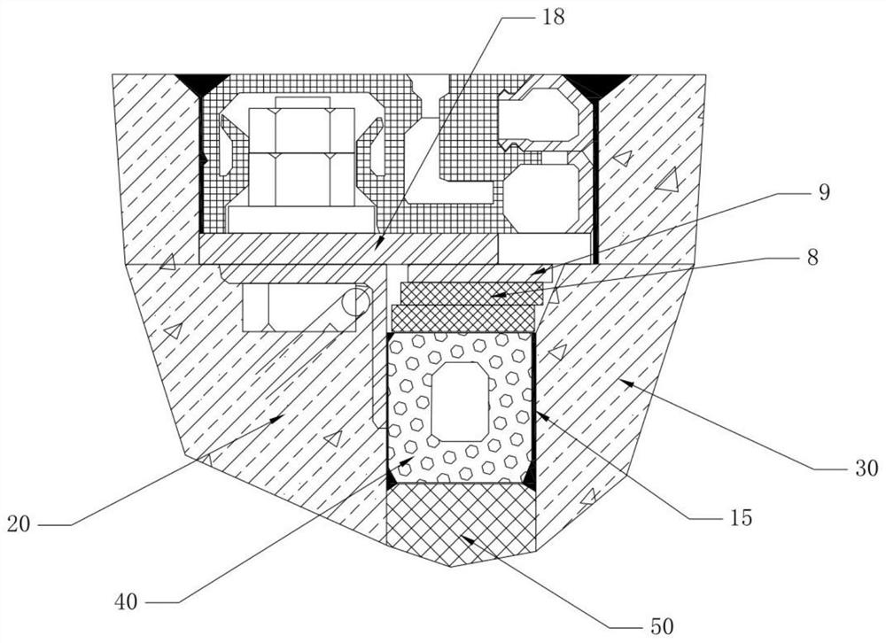 Prefabricated module for constructing deformation joint and deformation joint waterproof construction method