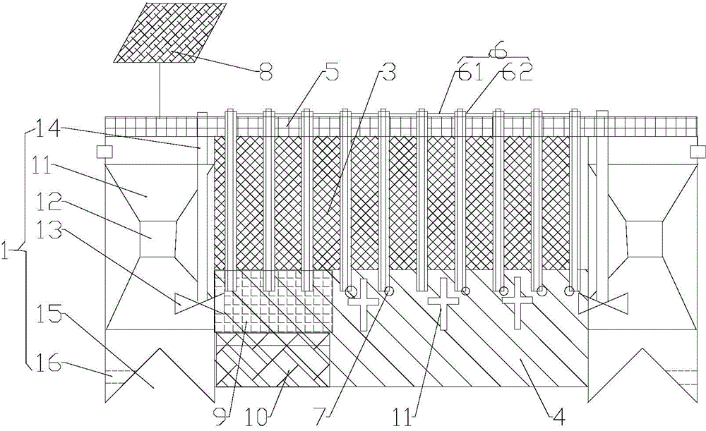 Cyclic treatment system for repair and maintenance of water area