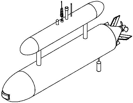 Semi-submersible type intelligent robot for observing marine profile