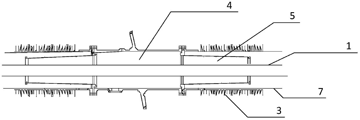 A UHV DC wall bushing assembly