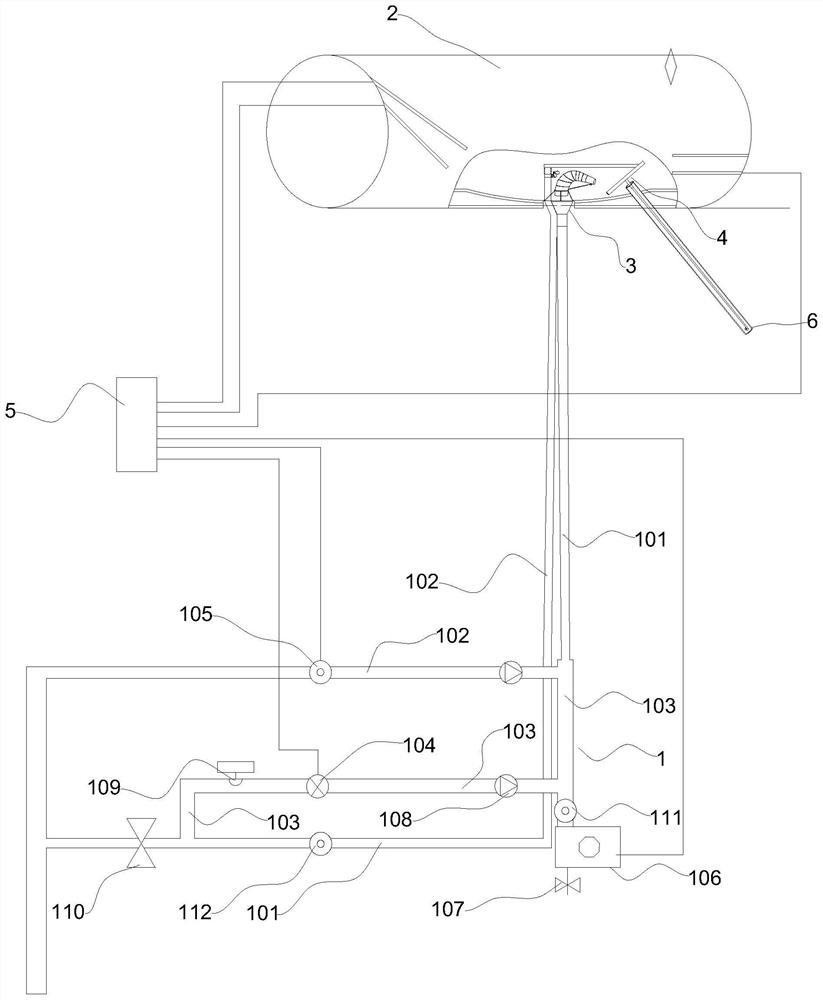 Solar water heater capable of achieving automatic cleaning and freezing prevention