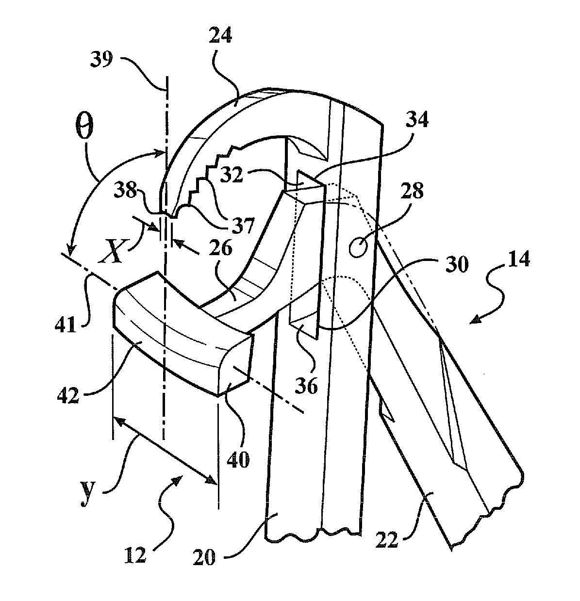 Dental plier design with offsetting jaw and pad elements for assisting in removing upper and lower teeth utilizing the dental plier design