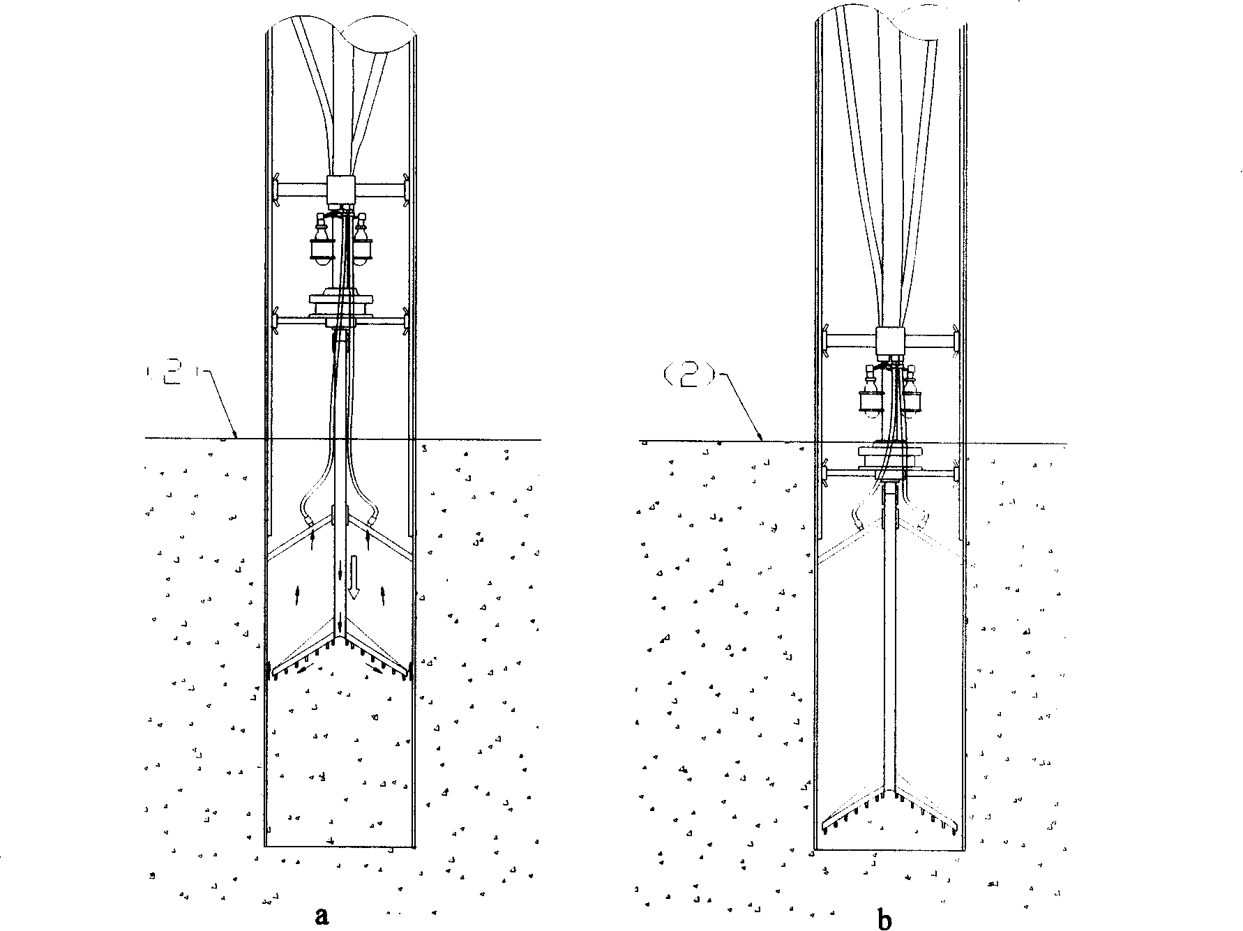 Drill absorption pile structure and construction method thereof