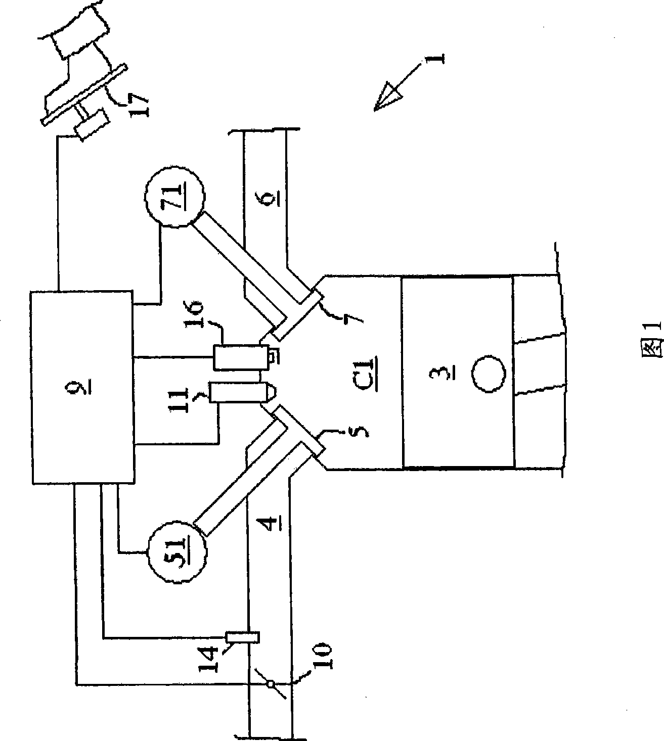 An internal combustion engine system, and a method in such an engine system