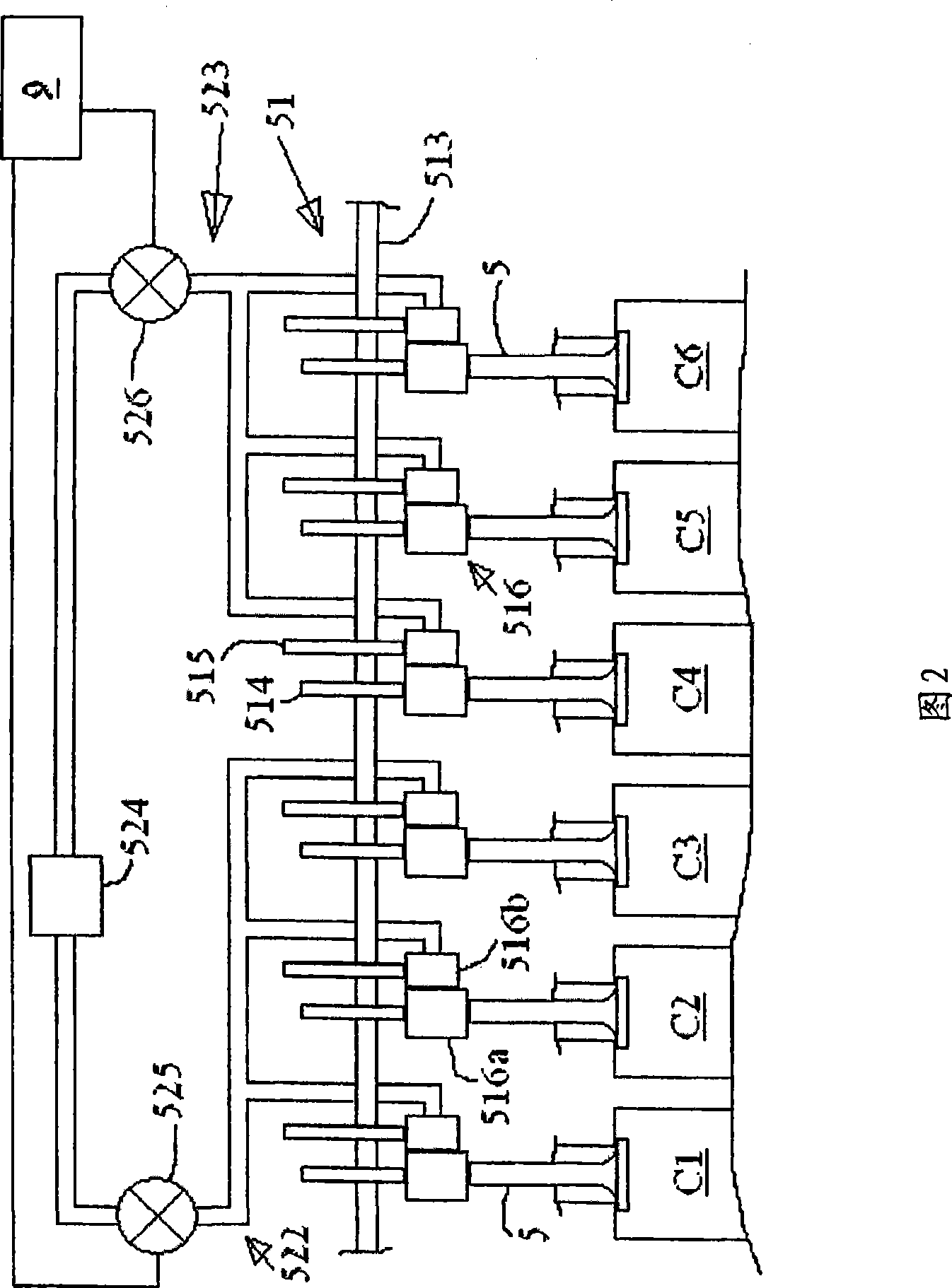 An internal combustion engine system, and a method in such an engine system