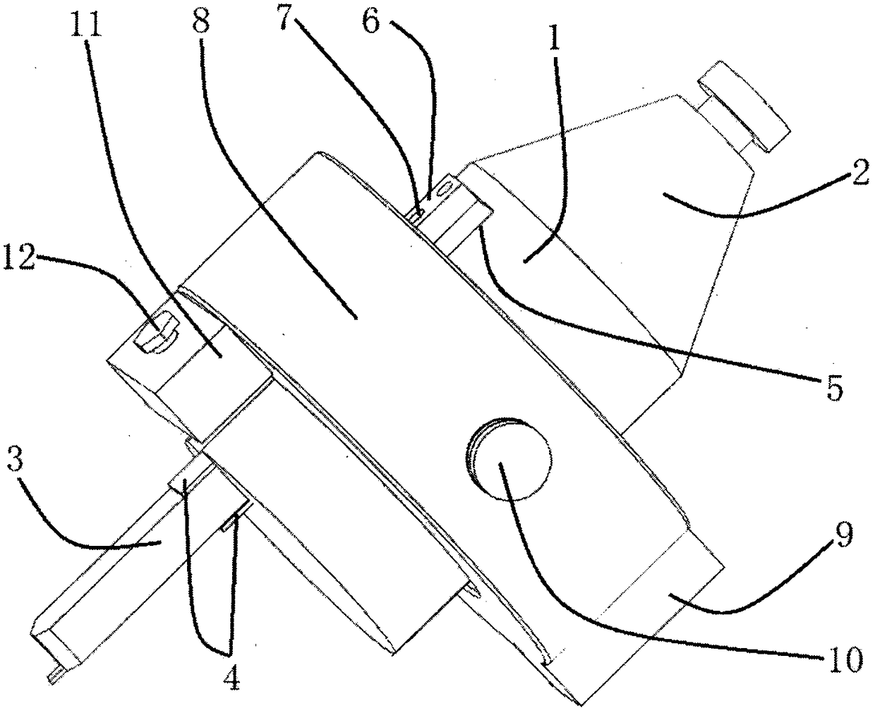 Fine blanking flange parallel multiple circular groove processing center posttreatment knife handle cutter combination