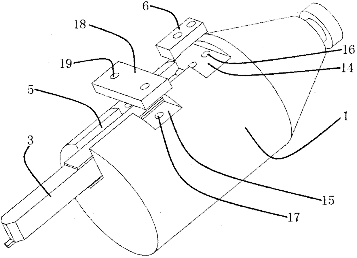 Fine blanking flange parallel multiple circular groove processing center posttreatment knife handle cutter combination