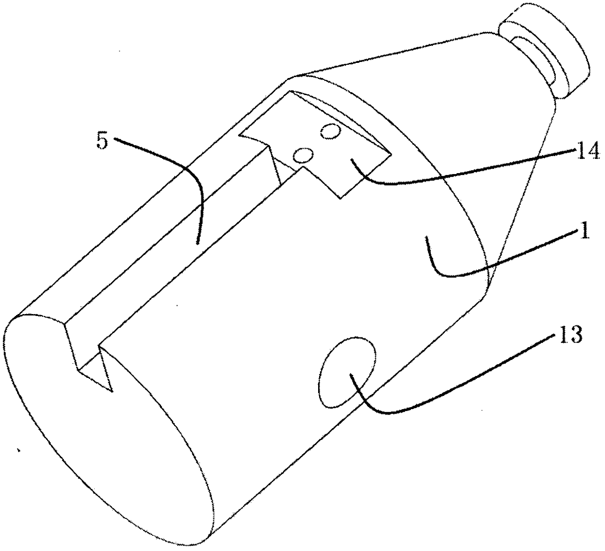 Fine blanking flange parallel multiple circular groove processing center posttreatment knife handle cutter combination